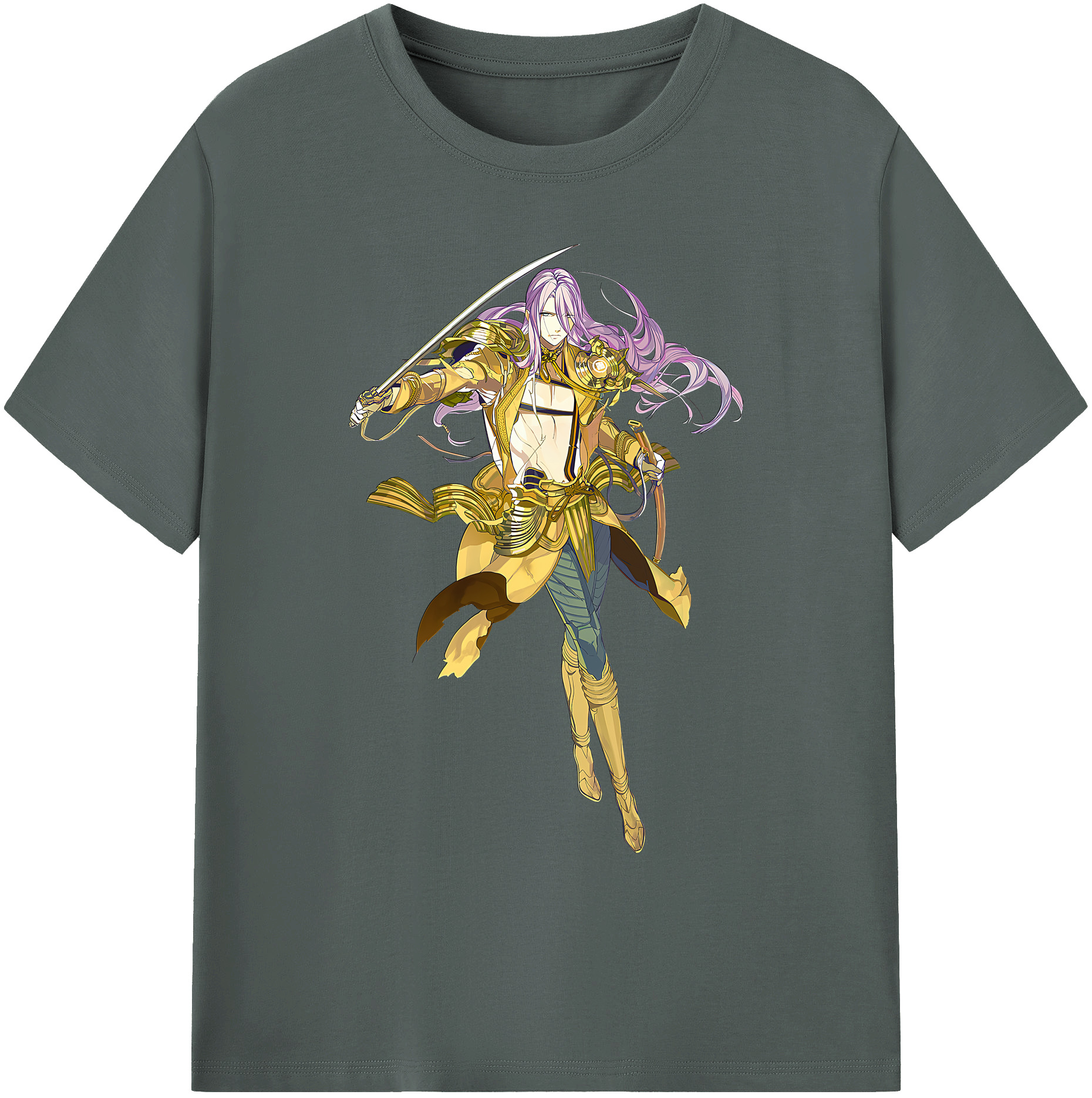 （画像用） 刀剣乱舞 Touken Ranbu 綿100％ メンズ半袖Tシャツ｜肌触りやわらか＆通気性